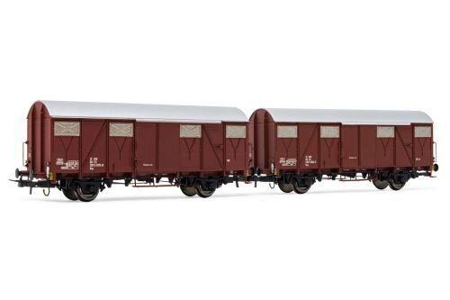 Rivarossi HR6505 FS 2 gedeckte Güterwagen Gs Ep. IV